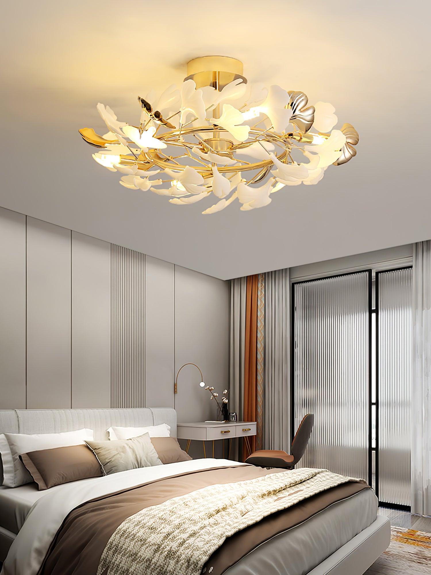 Artheel Plafonnier rotatif en céramique Gingko de style nordique haut de gamme