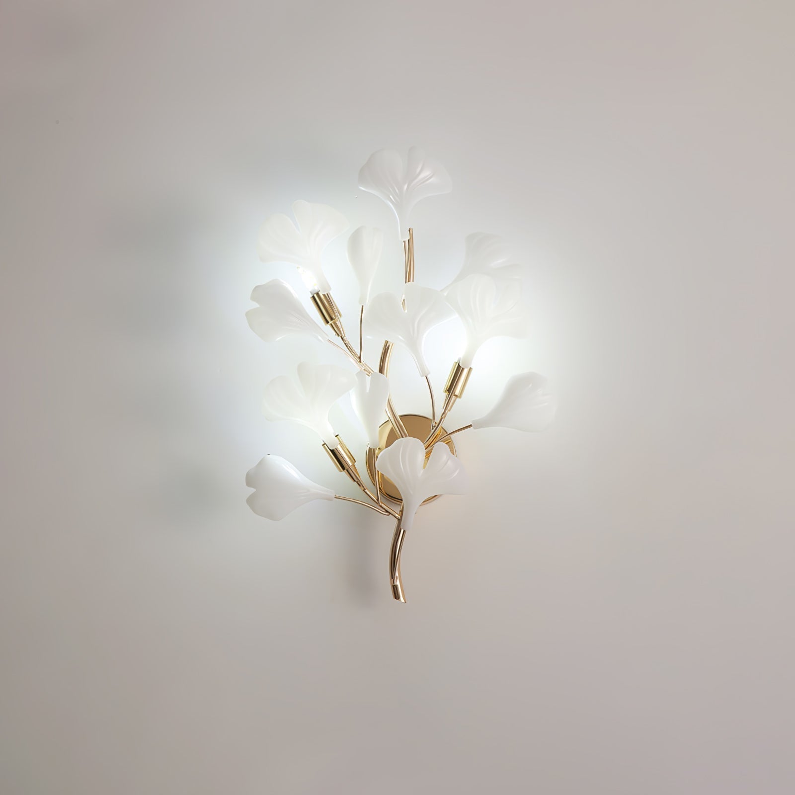 Wylie Applique Murale Postmoderne Luxe Gingko Céramique