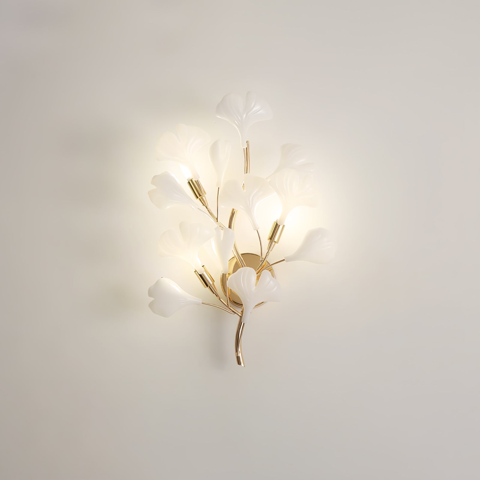 Wylie Applique Murale Postmoderne Luxe Gingko Céramique