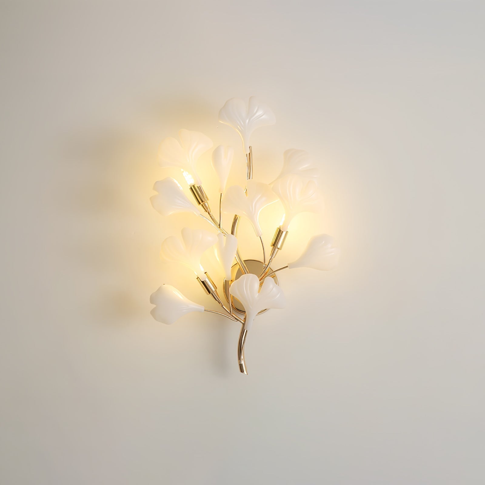 Wylie Applique Murale Postmoderne Luxe Gingko Céramique