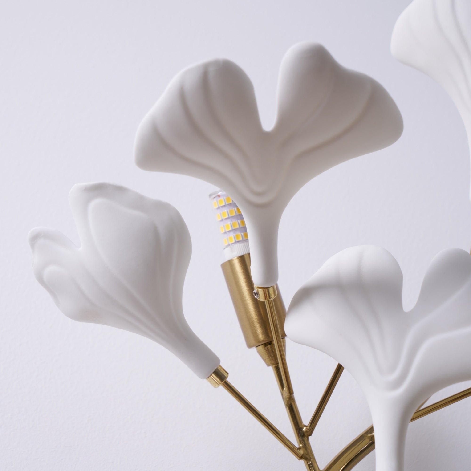 Wylie Applique Murale Postmoderne Luxe Gingko Céramique