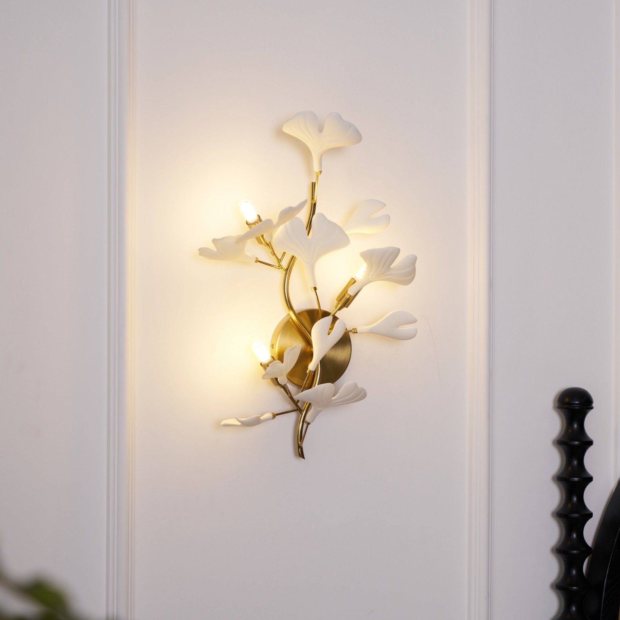 Wylie Applique Murale Postmoderne Luxe Gingko Céramique