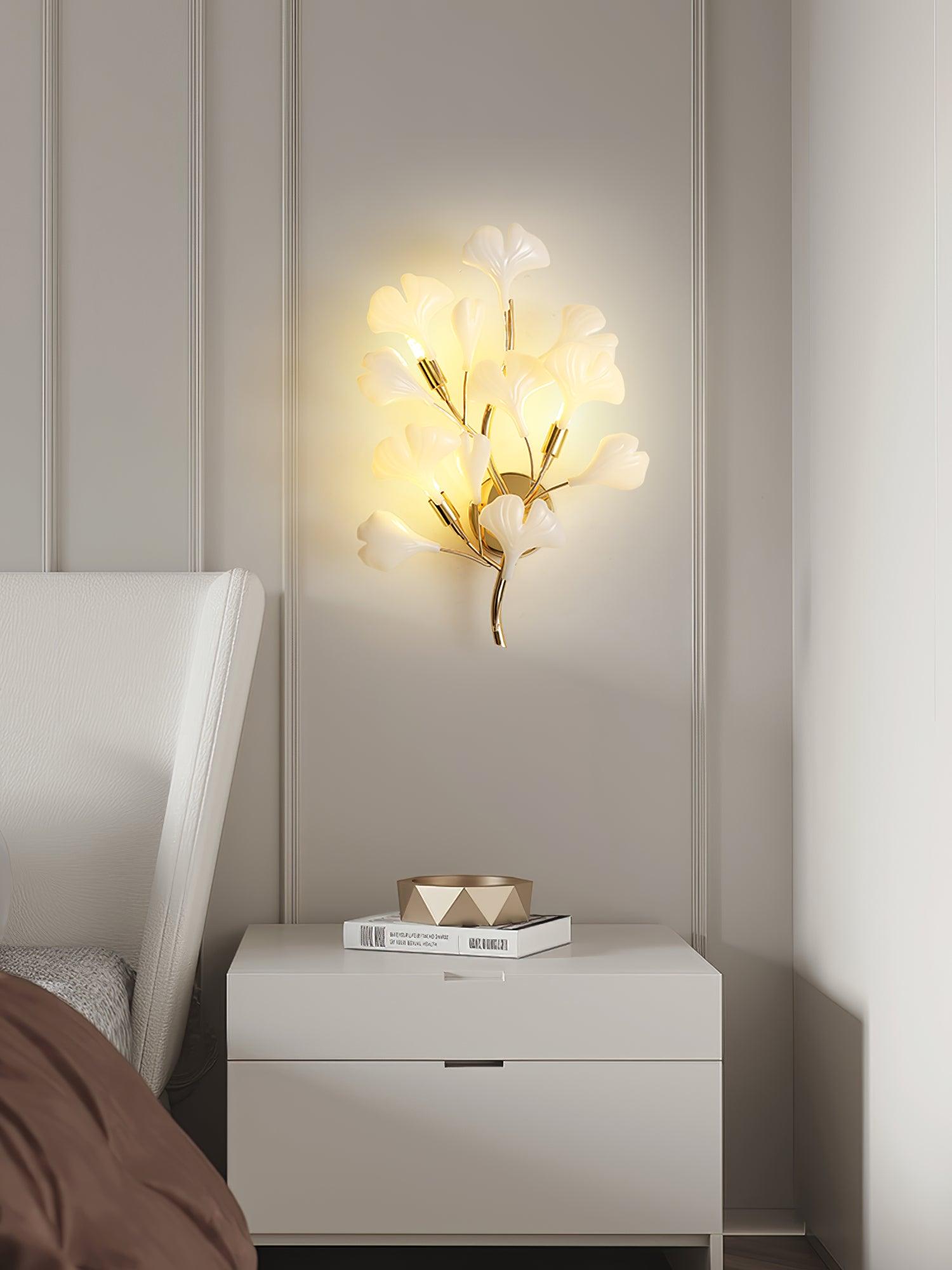 Wylie Applique Murale Postmoderne Luxe Gingko Céramique