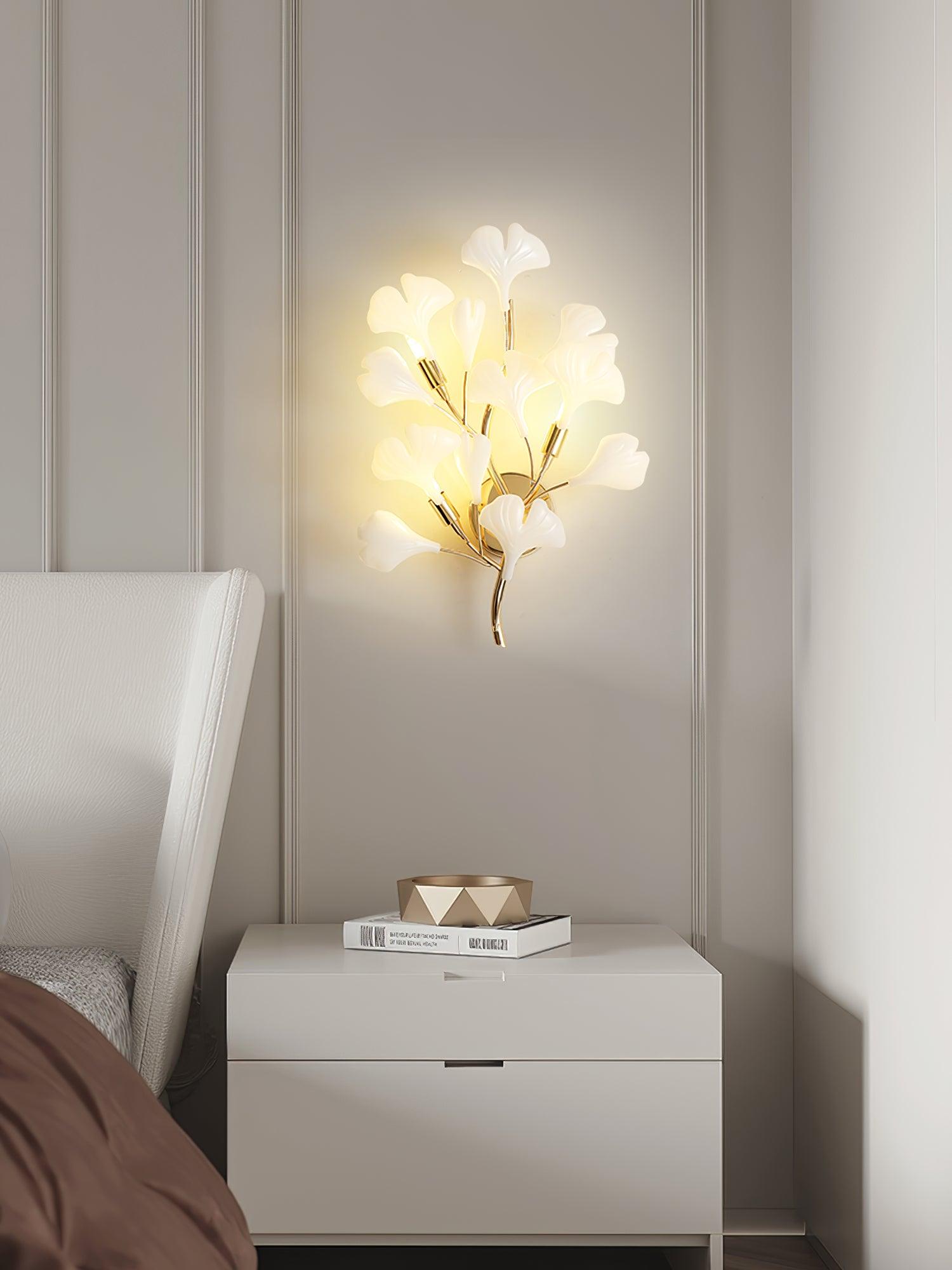 Wylie Applique Murale Postmoderne Luxe Gingko Céramique