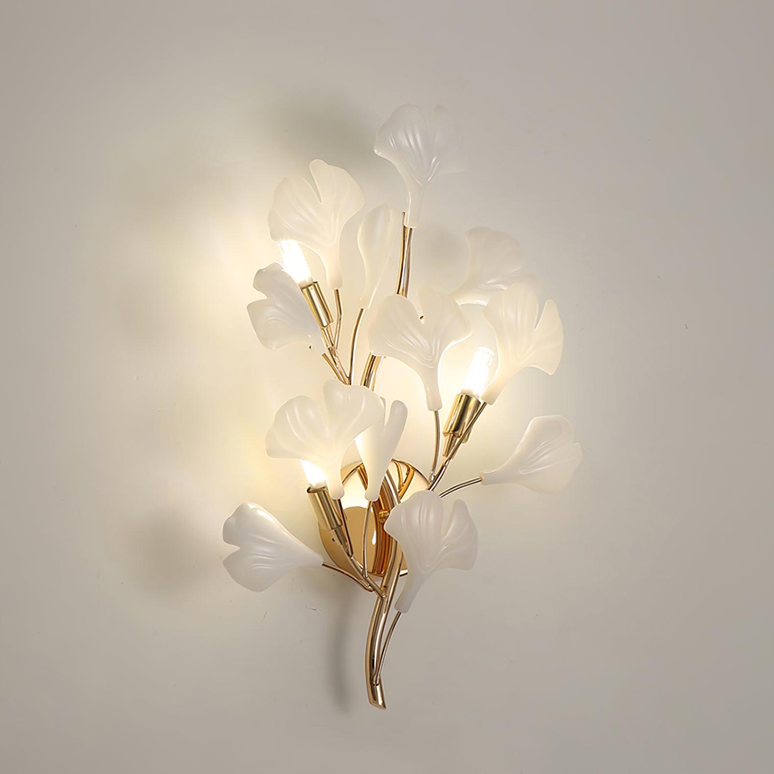 Wylie Applique Murale Postmoderne Luxe Gingko Céramique