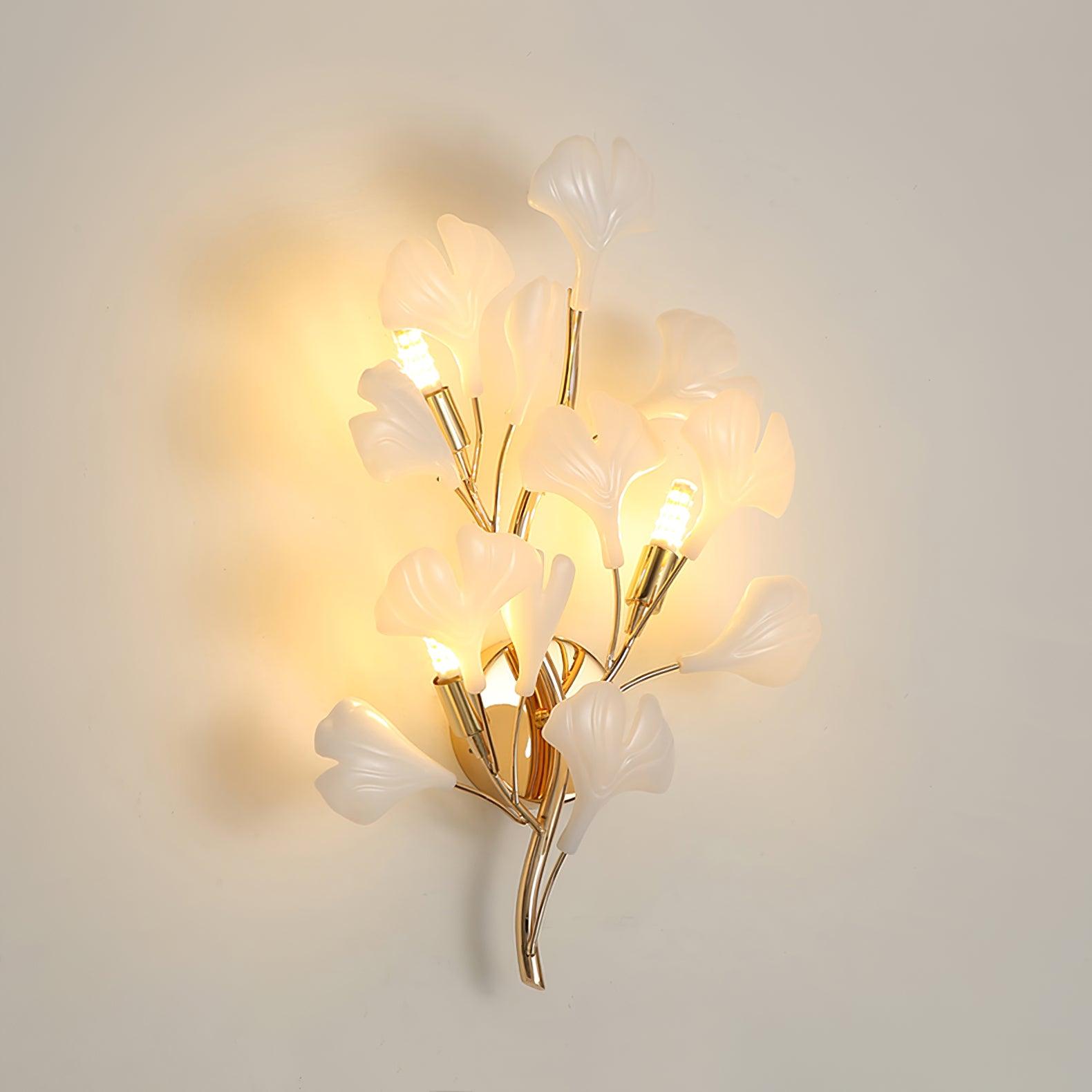 Wylie Applique Murale Postmoderne Luxe Gingko Céramique