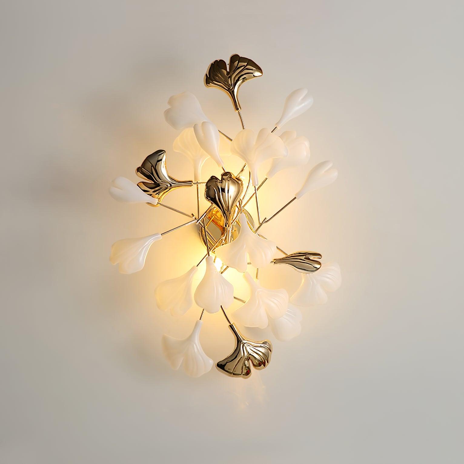Wylie Applique Murale Postmoderne Luxe Gingko Céramique