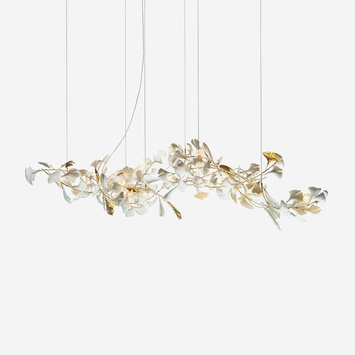 Bloom Lustre Moderne Abat-jour Céramique Feuille