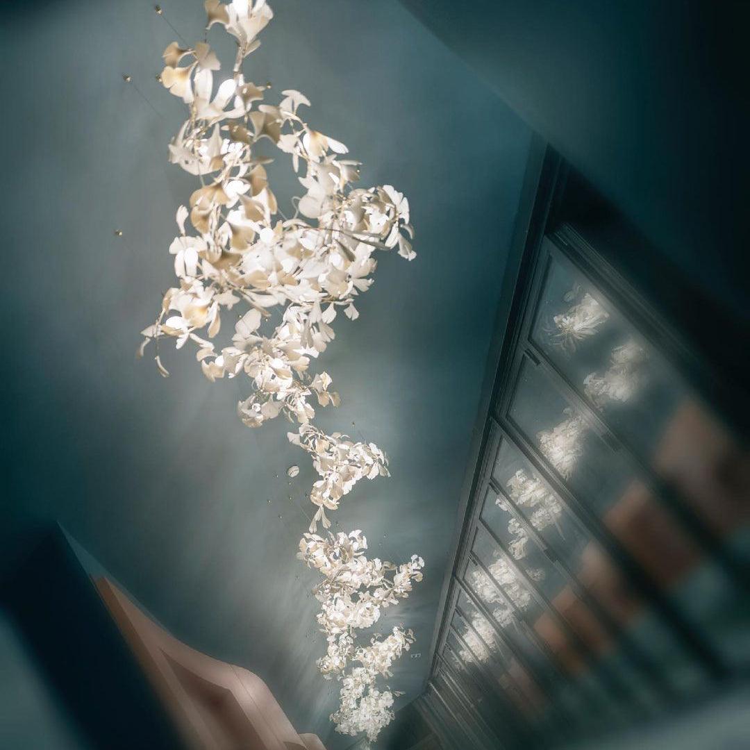 Bloom Lustre Moderne Abat-jour Céramique Feuille