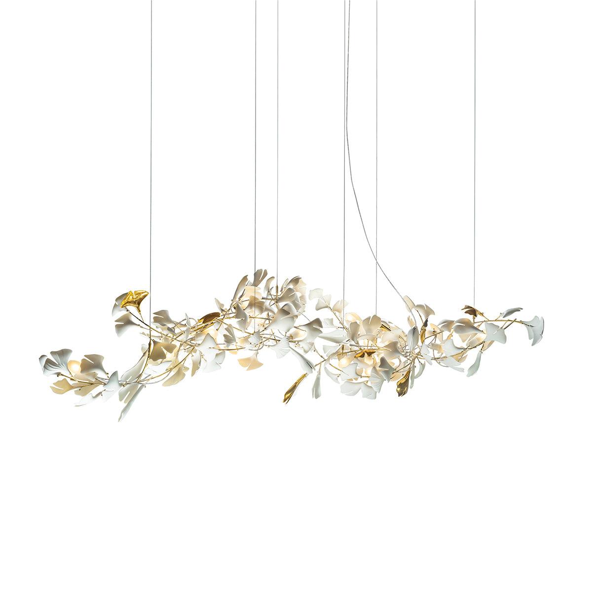 Bloom Lustre Moderne Abat-jour Céramique Feuille