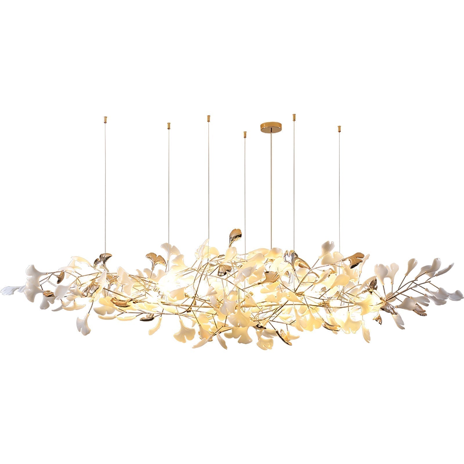Unoryra Lustre Postmoderne Céramique Nuage Ginkgo