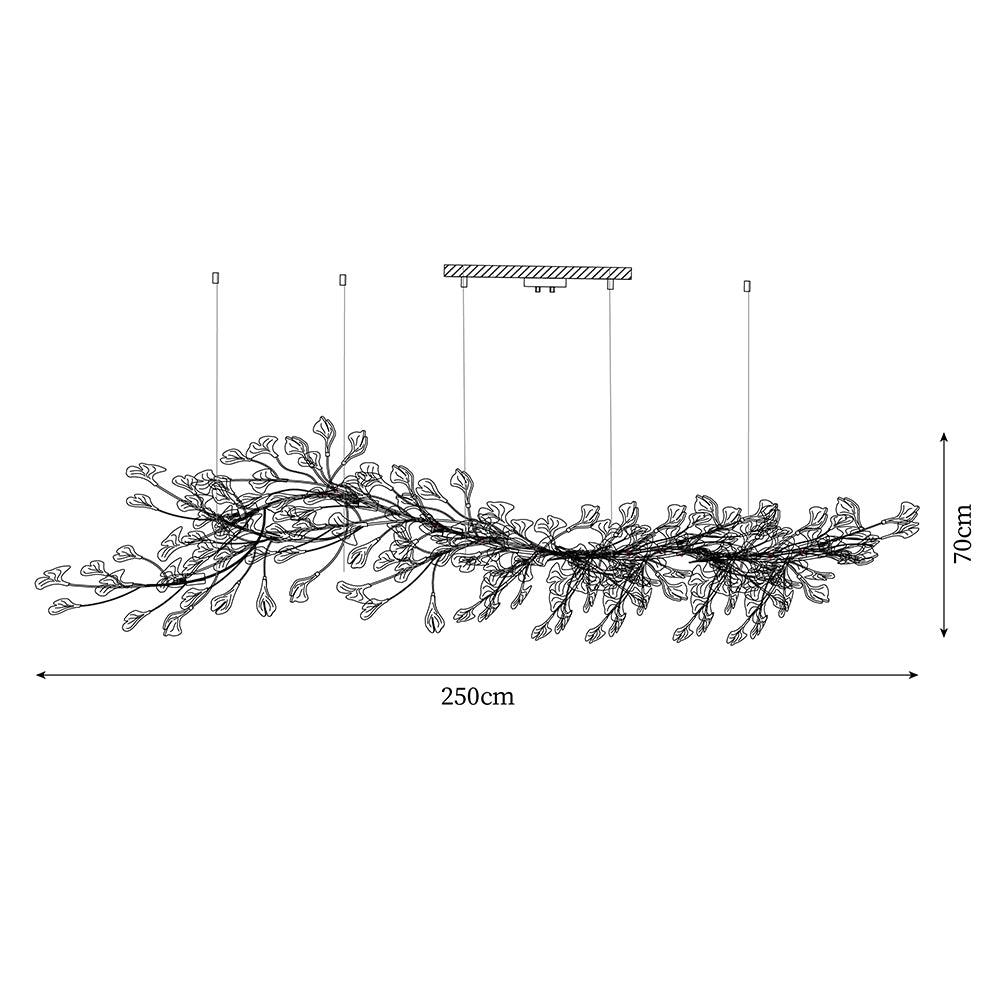 Bloom Lustre Moderne Abat-jour Céramique Feuille