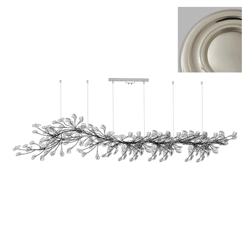 Bloom Lustre Moderne Abat-jour Céramique Feuille