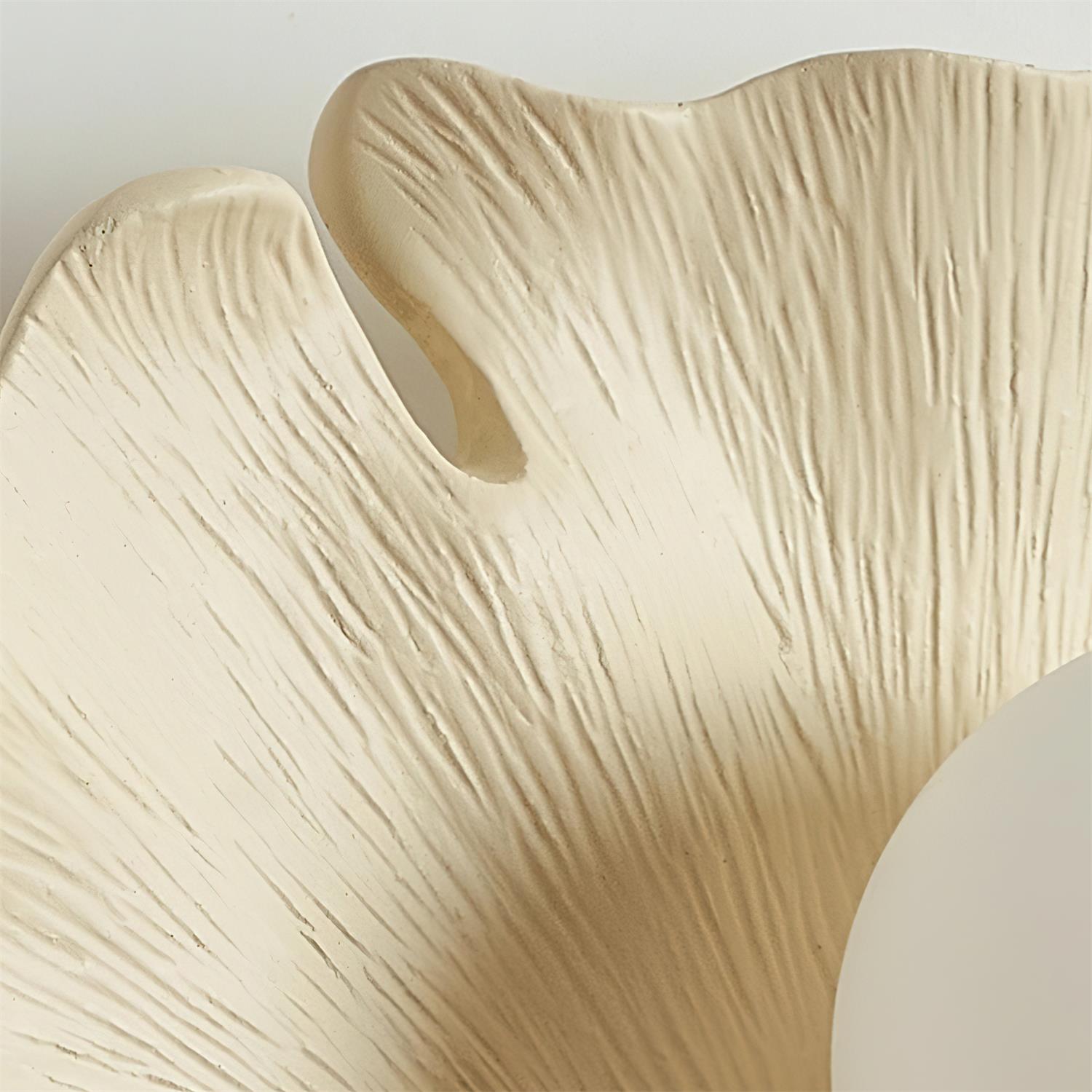 Olivia Applique Murale Forme Feuille de Ginkgo