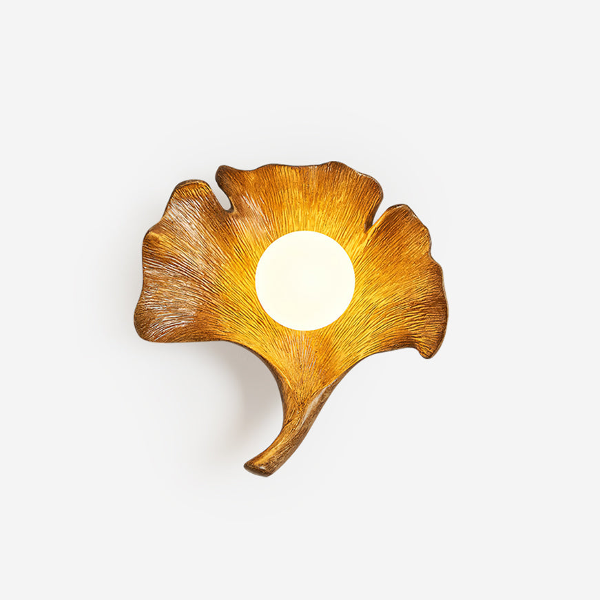 Olivia Applique Murale Forme Feuille de Ginkgo