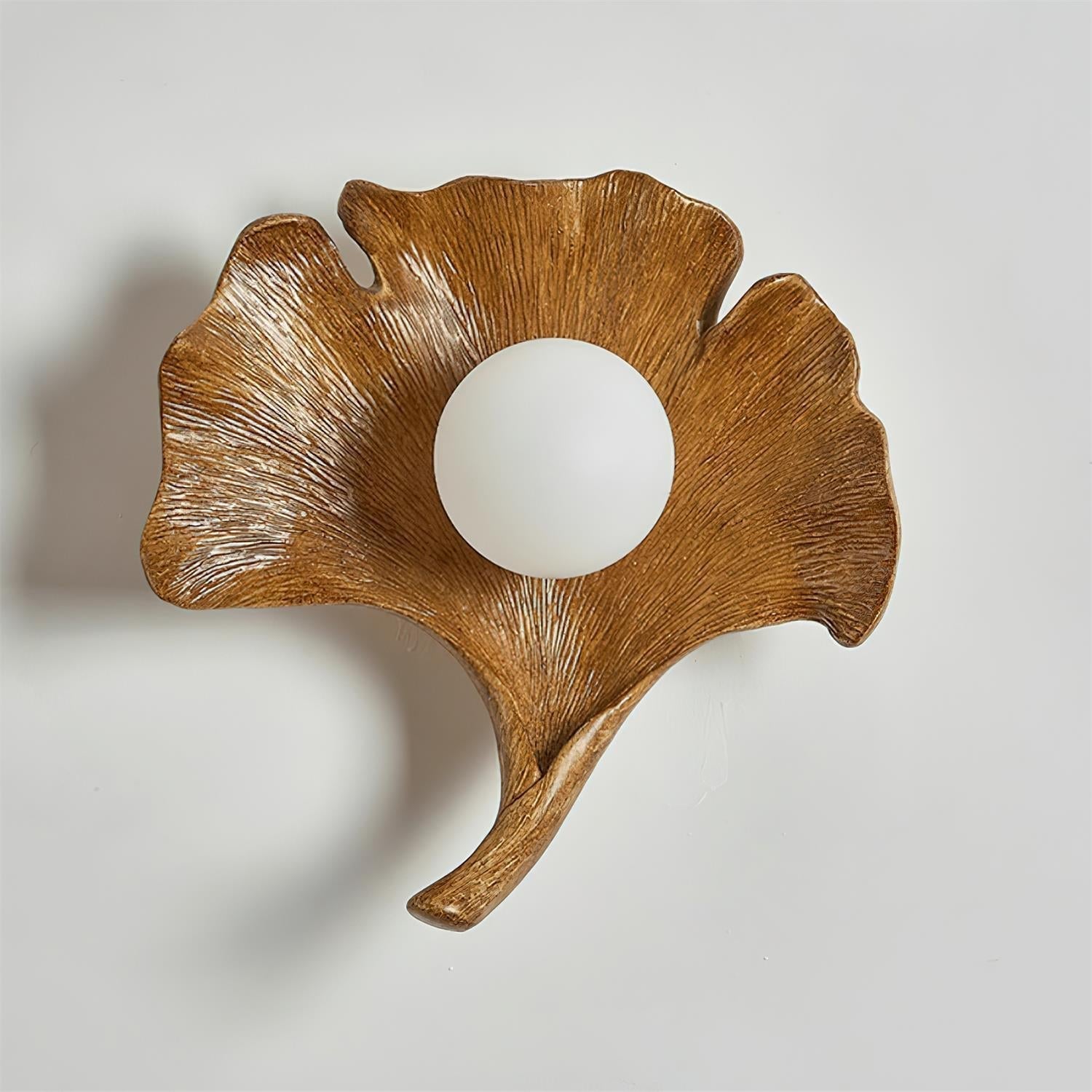 Olivia Applique Murale Forme Feuille de Ginkgo