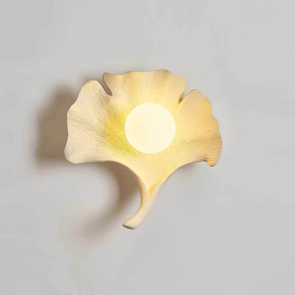 Olivia Applique Murale Forme Feuille de Ginkgo