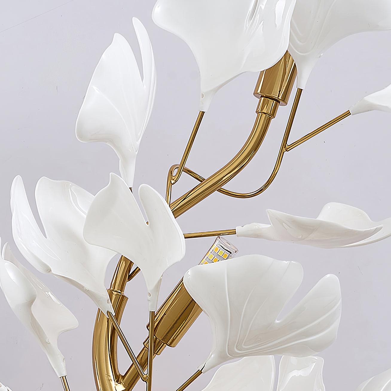 Aurean Applique murale à brancher Luminaire floral en acrylique Élégance française