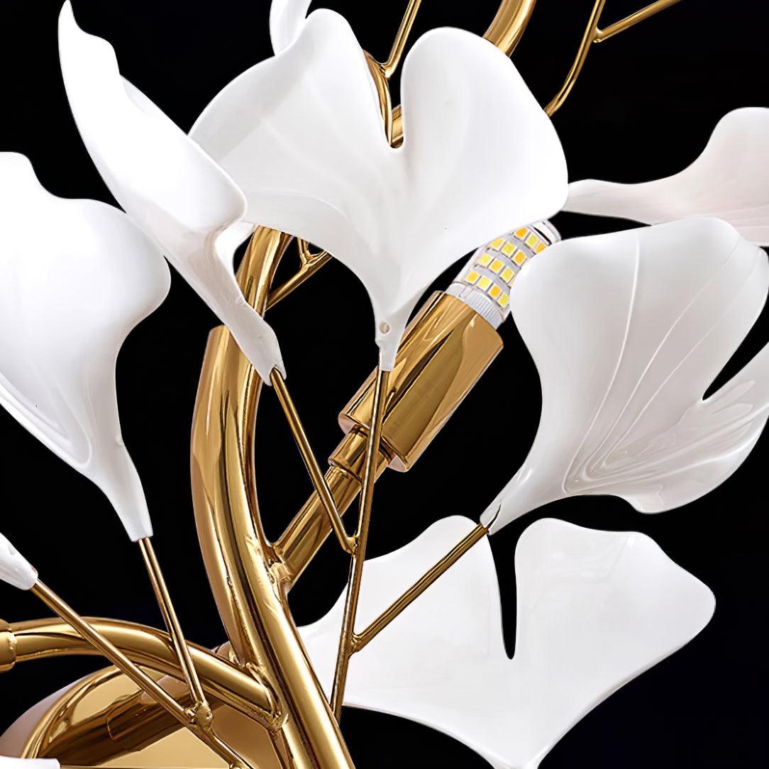 Aurean Applique murale à brancher Luminaire floral en acrylique Élégance française