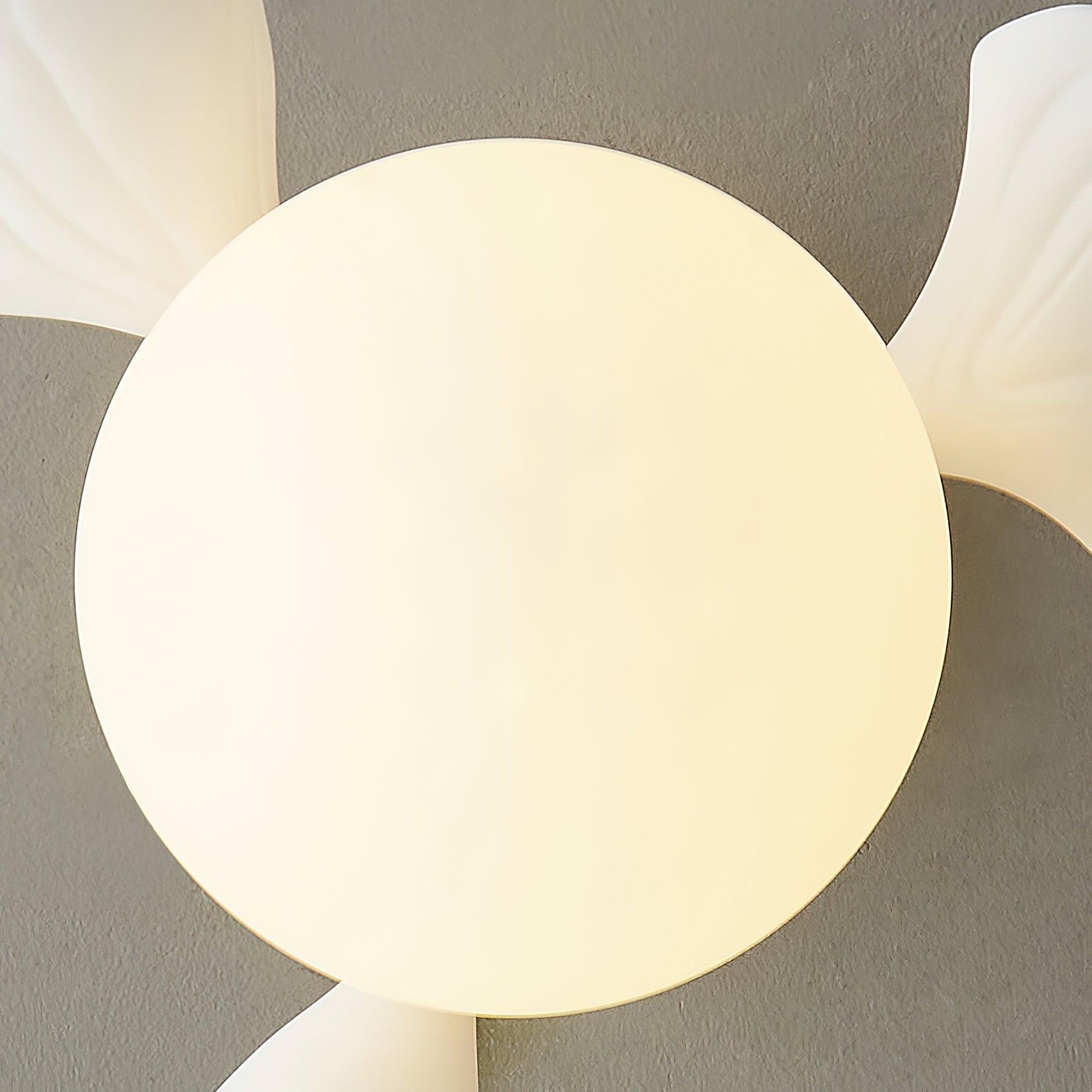 Ginkgo Lustre Plafonnier Rosalia Feuille de Ginkgo Base Dorée