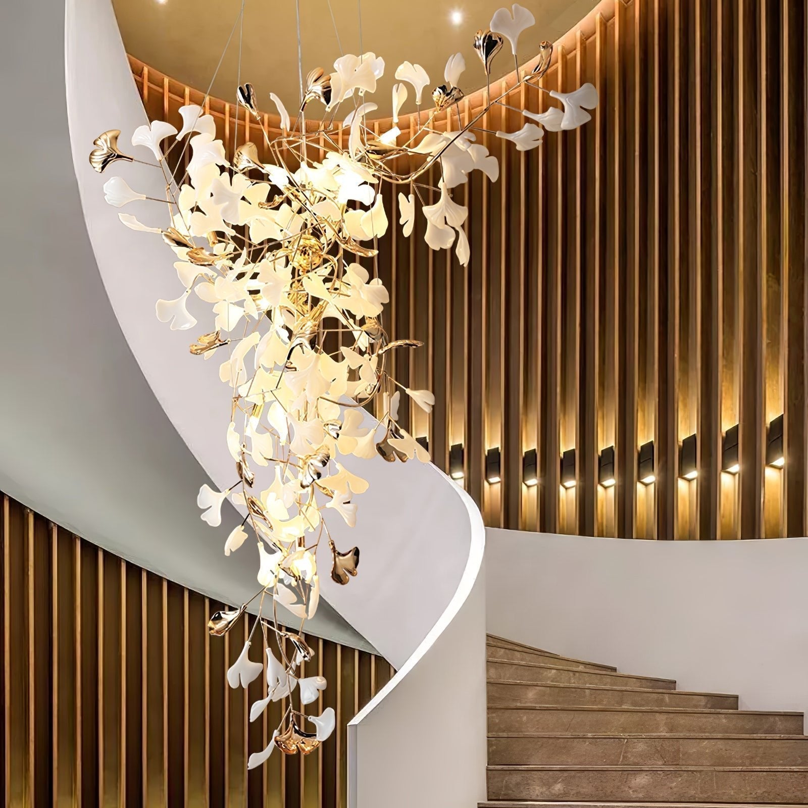 Olivia Céramique Gingko Lustre Pointe Volant