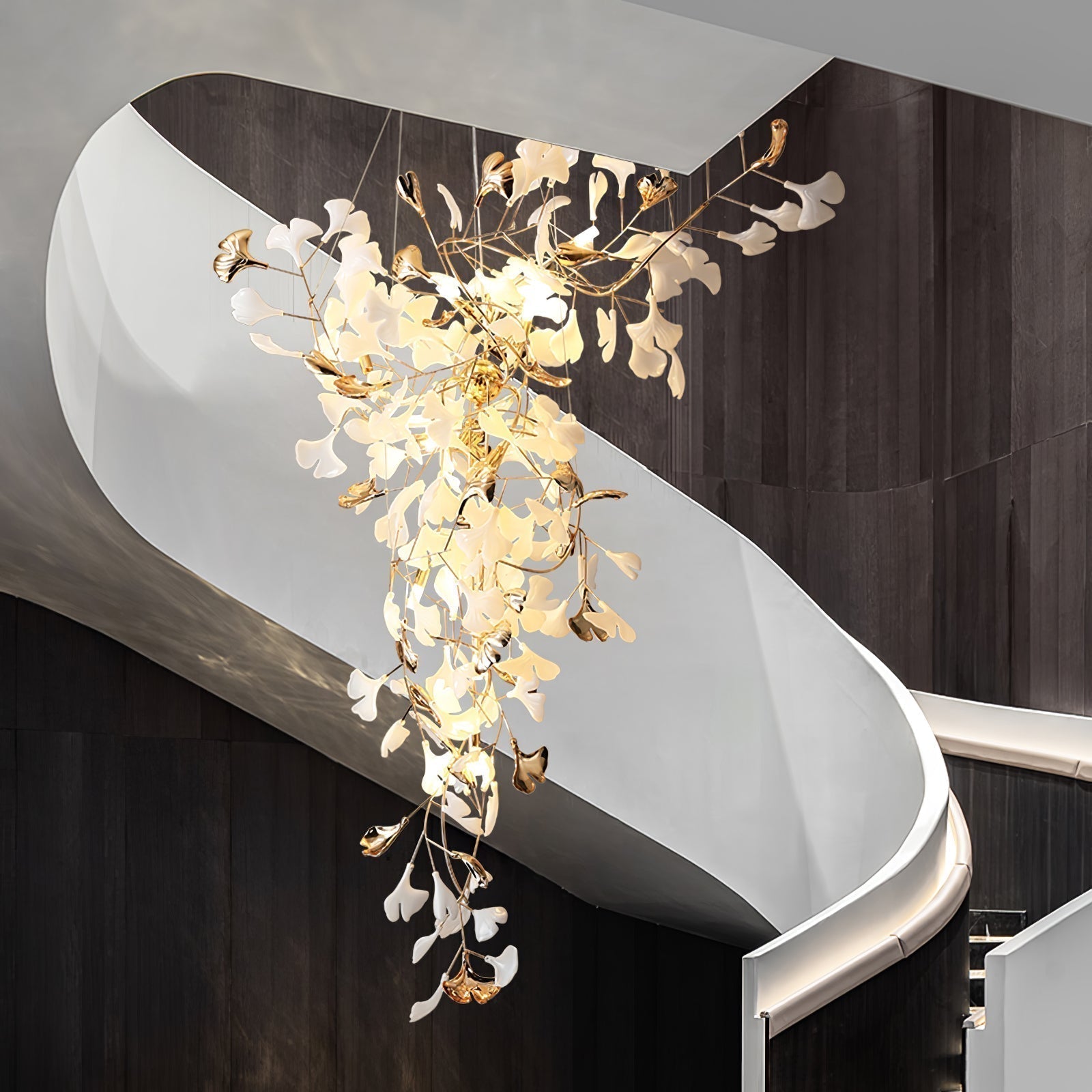 Olivia Céramique Gingko Lustre Pointe Volant