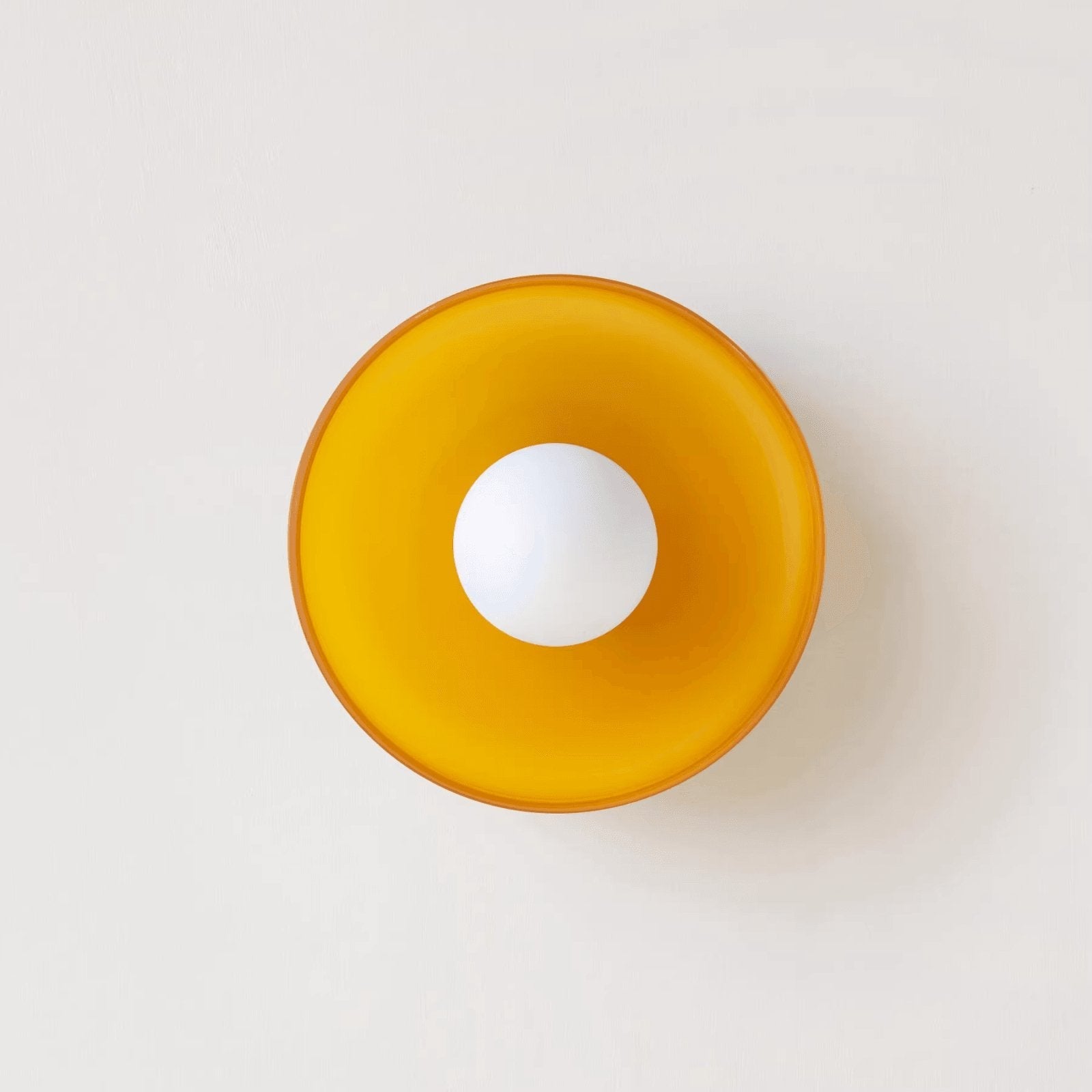 Solara Plafonnier Orange Anneau Ludique Sculptural
