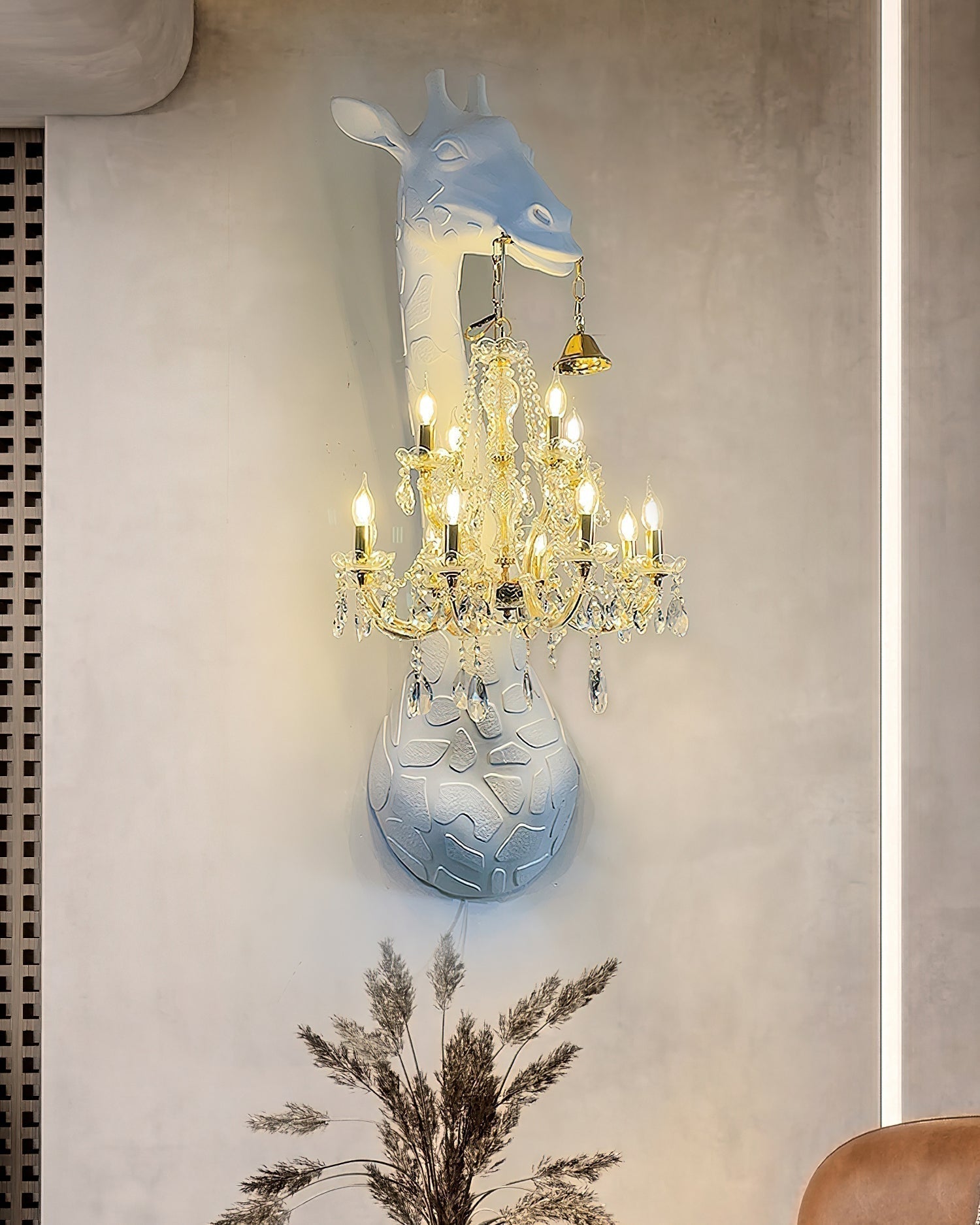 Cishaora Applique Murale en Cristal Créativité Individuelle