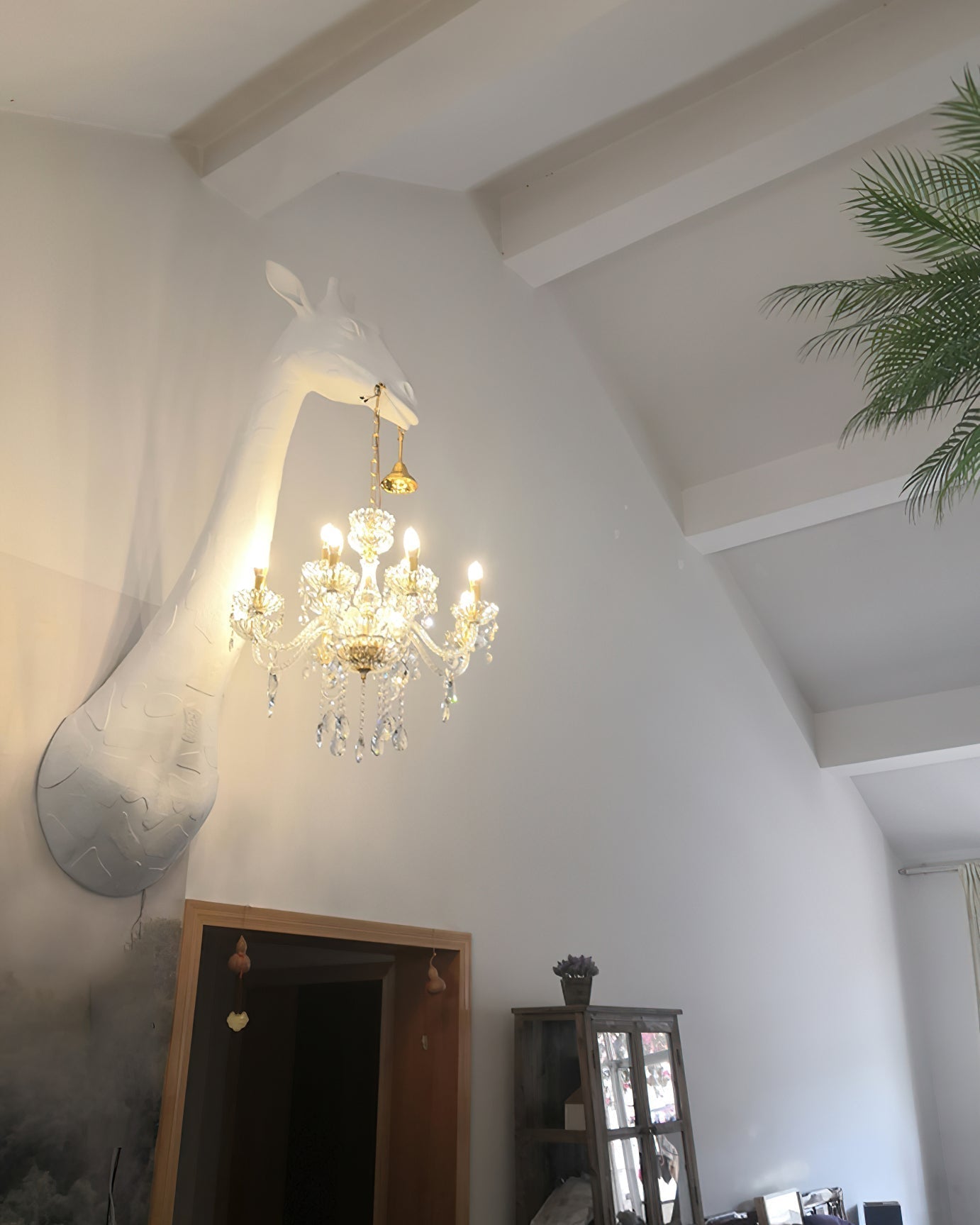 Giraffe Applique Murale Sculpture Artistique Lustre