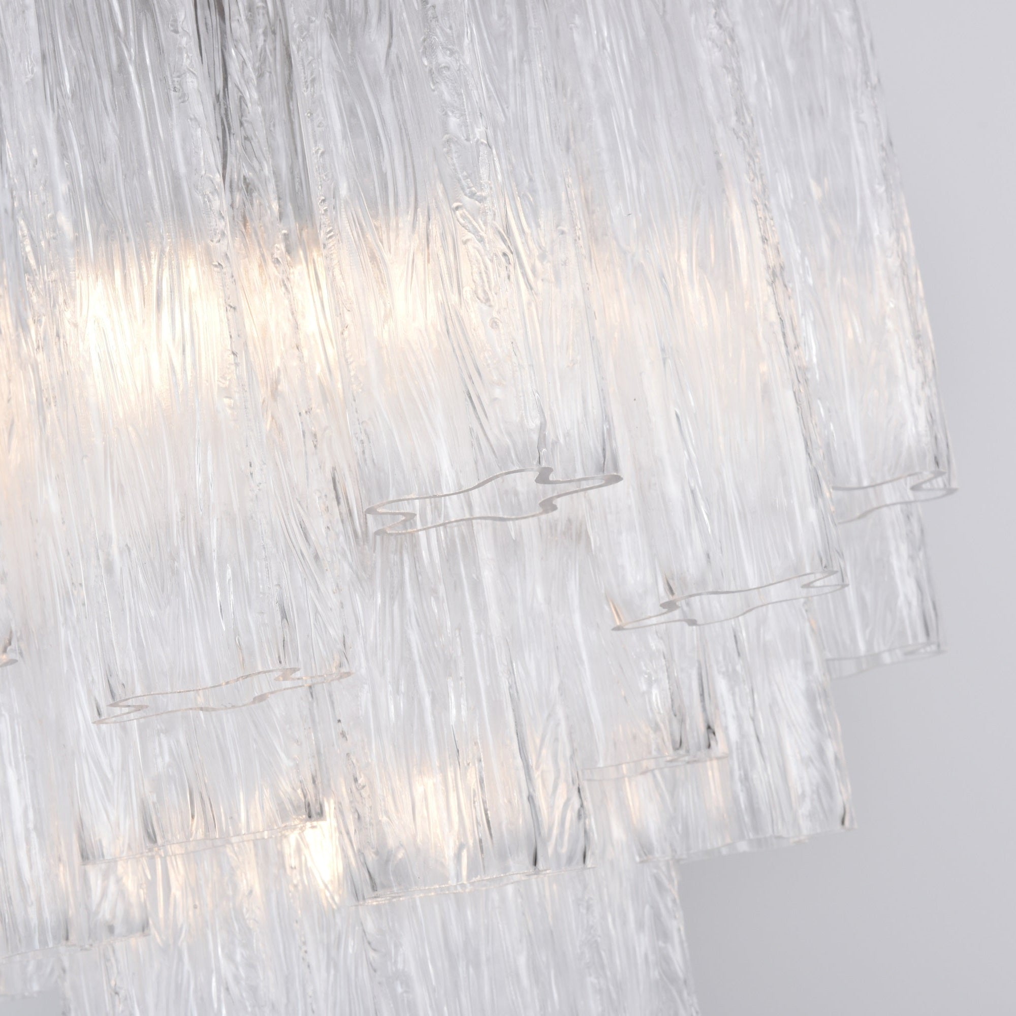 Aurora Lustre en Verre Clair Moderne