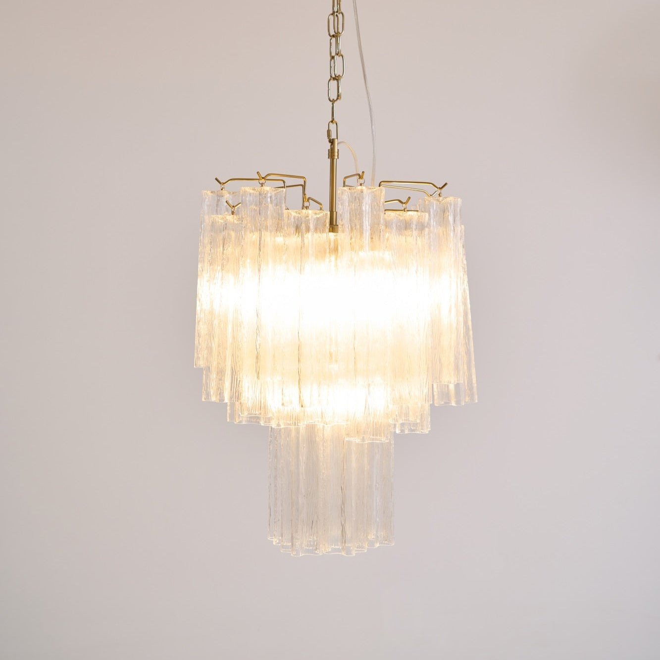 Aurora Lustre en Verre Clair Moderne