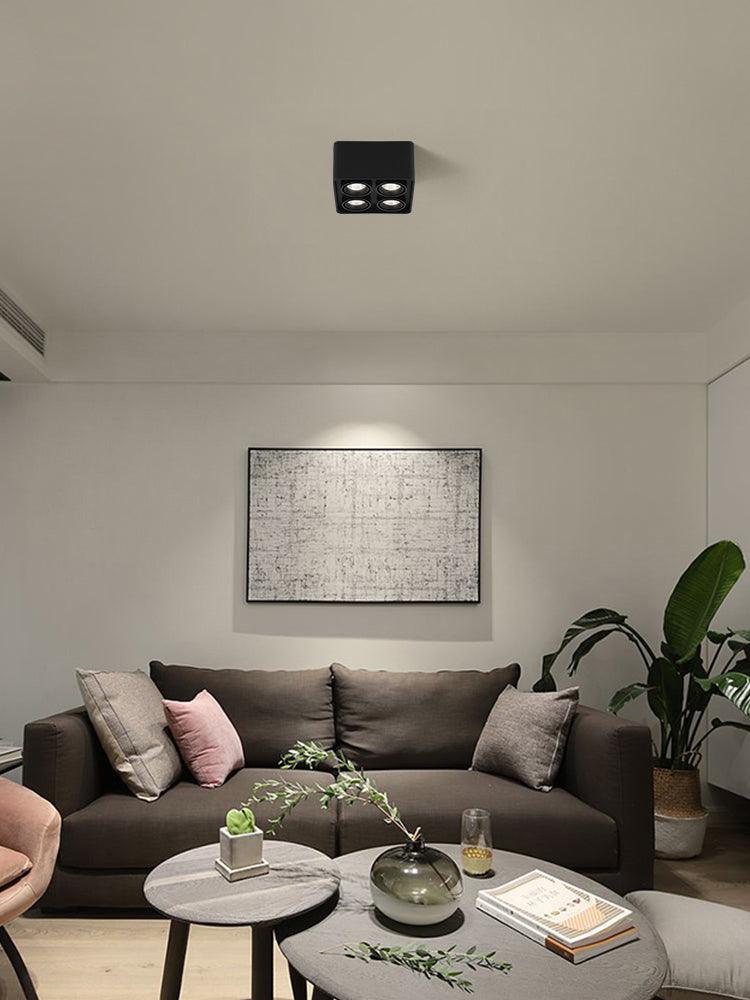 Solara Projecteur Encastré Jumeau LED Angulaire Minimaliste