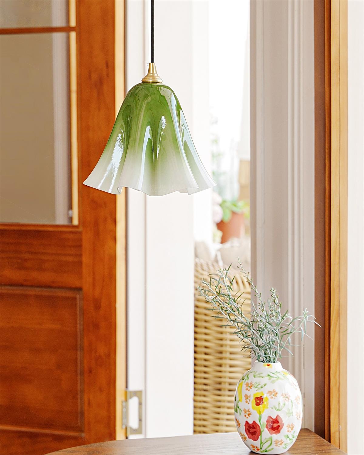 Glacea Suspension Silhouette de Cloche Fleur