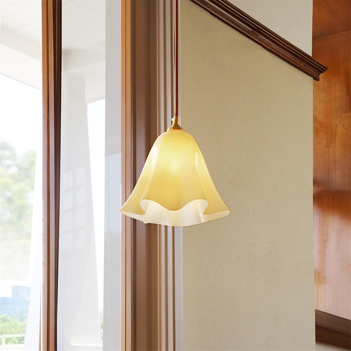 Glacea Suspension Silhouette de Cloche Fleur