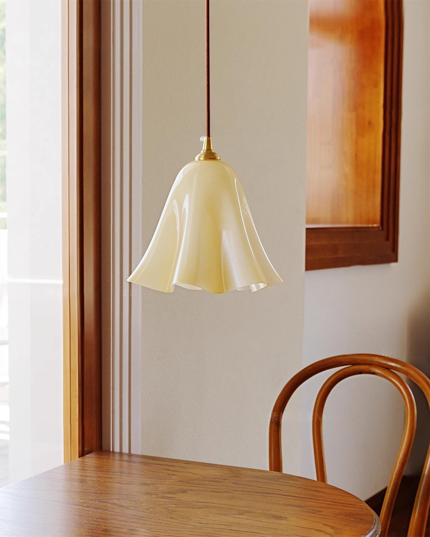 Glacea Suspension Silhouette de Cloche Fleur