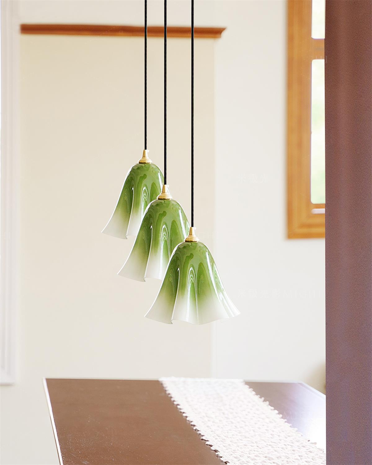 Glacea Suspension Silhouette de Cloche Fleur