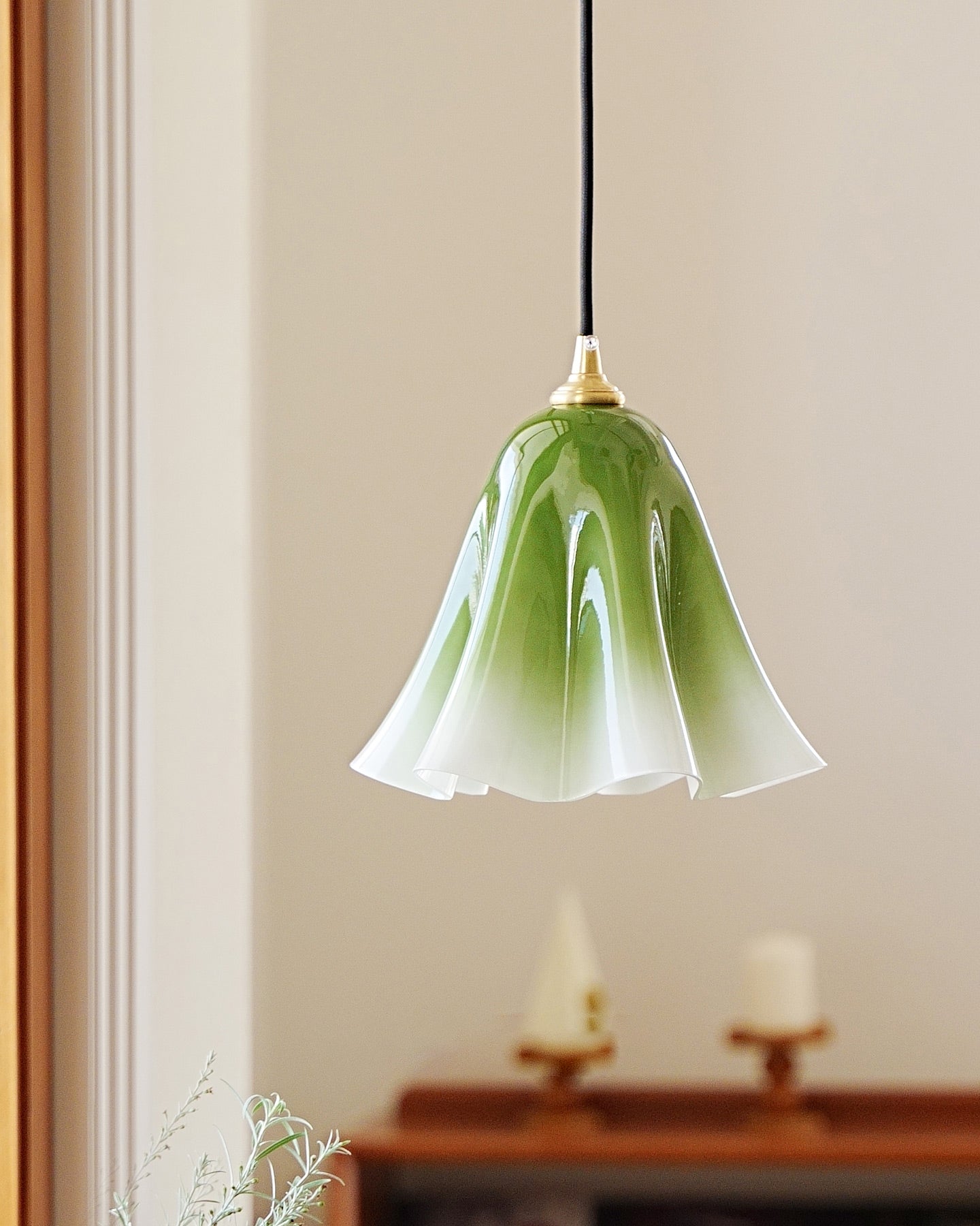 Glacea Suspension Silhouette de Cloche Fleur
