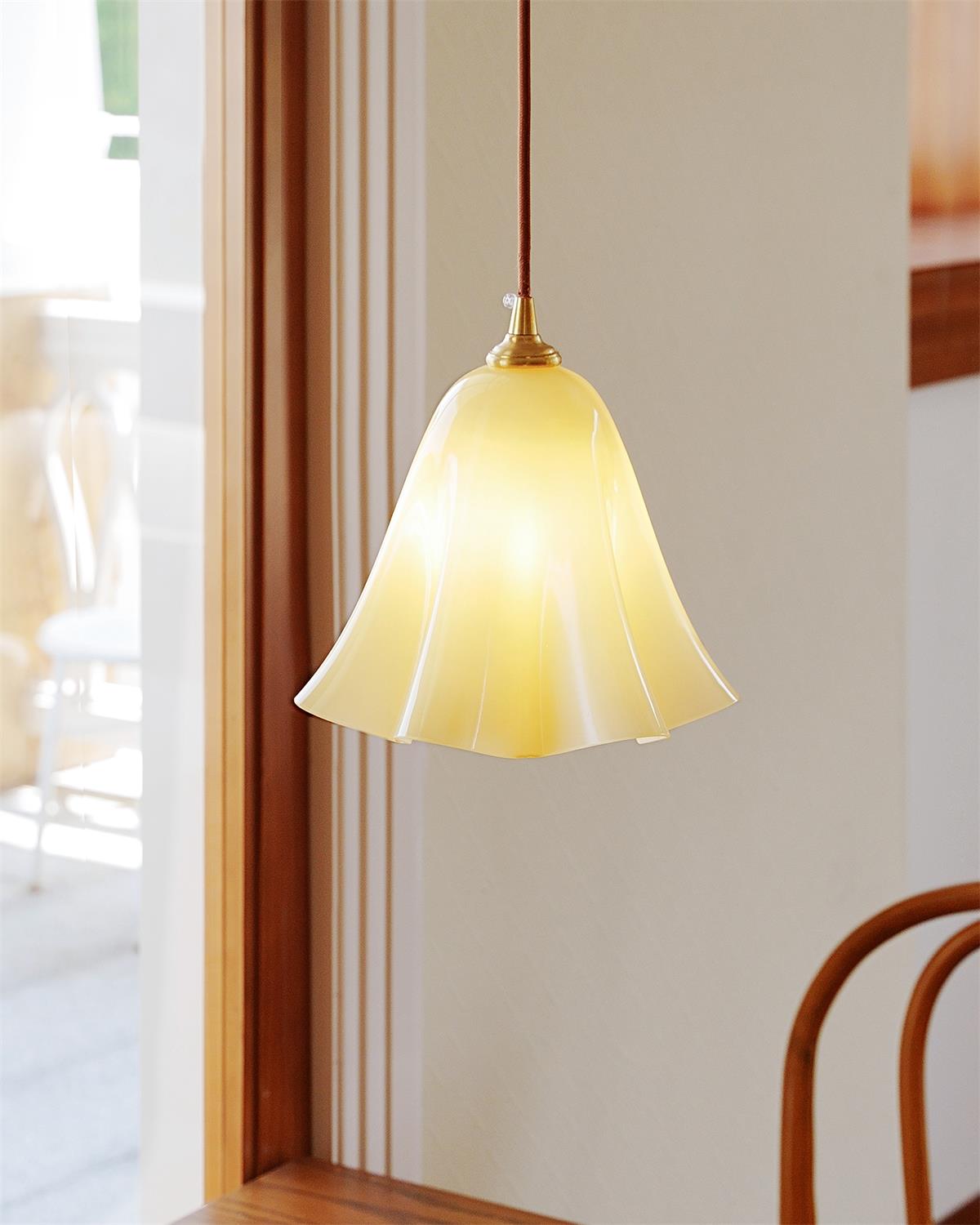 Glacea Suspension Silhouette de Cloche Fleur