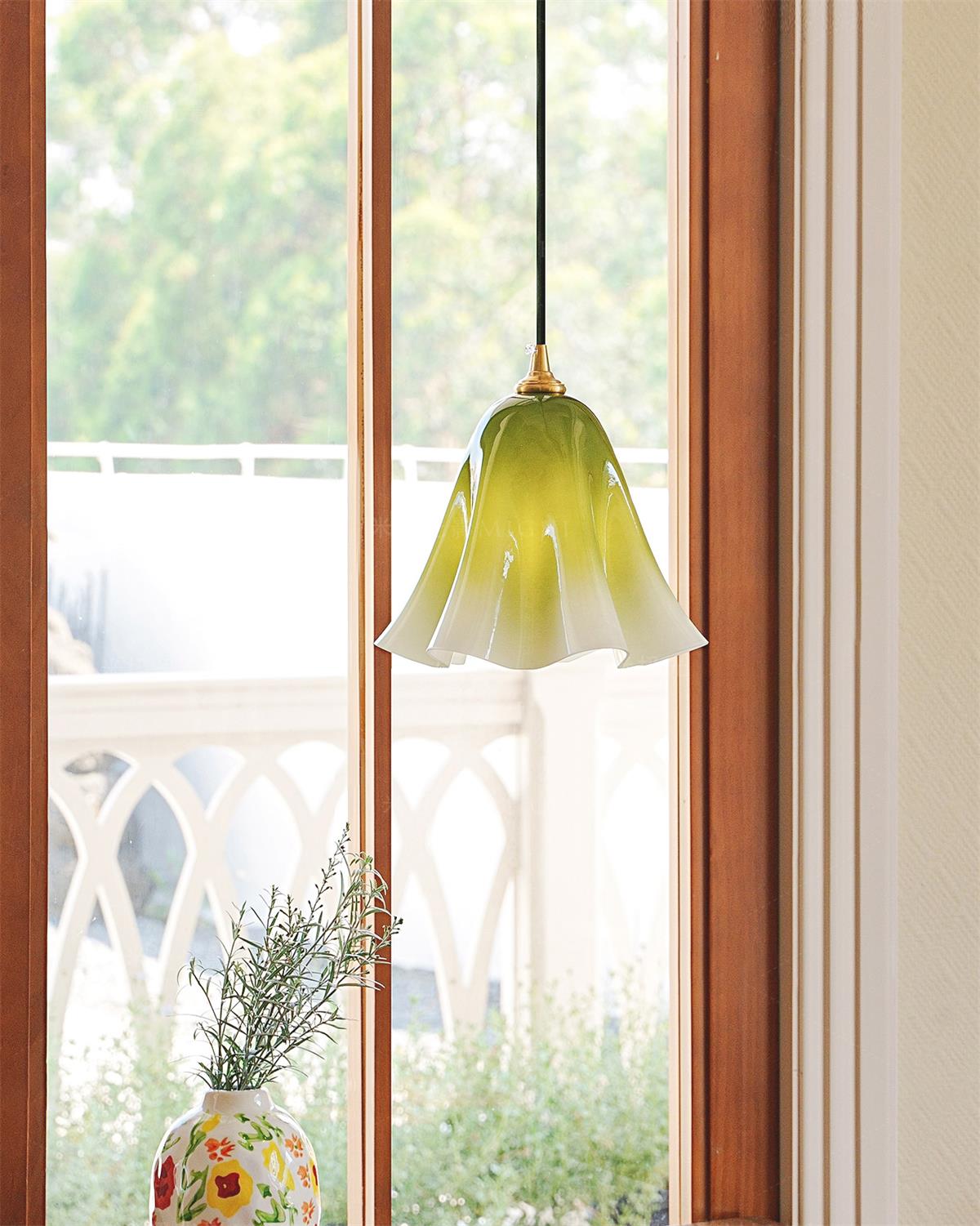 Glacea Suspension Silhouette de Cloche Fleur
