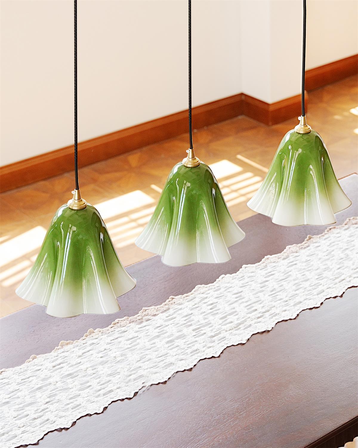 Glacea Suspension Silhouette de Cloche Fleur