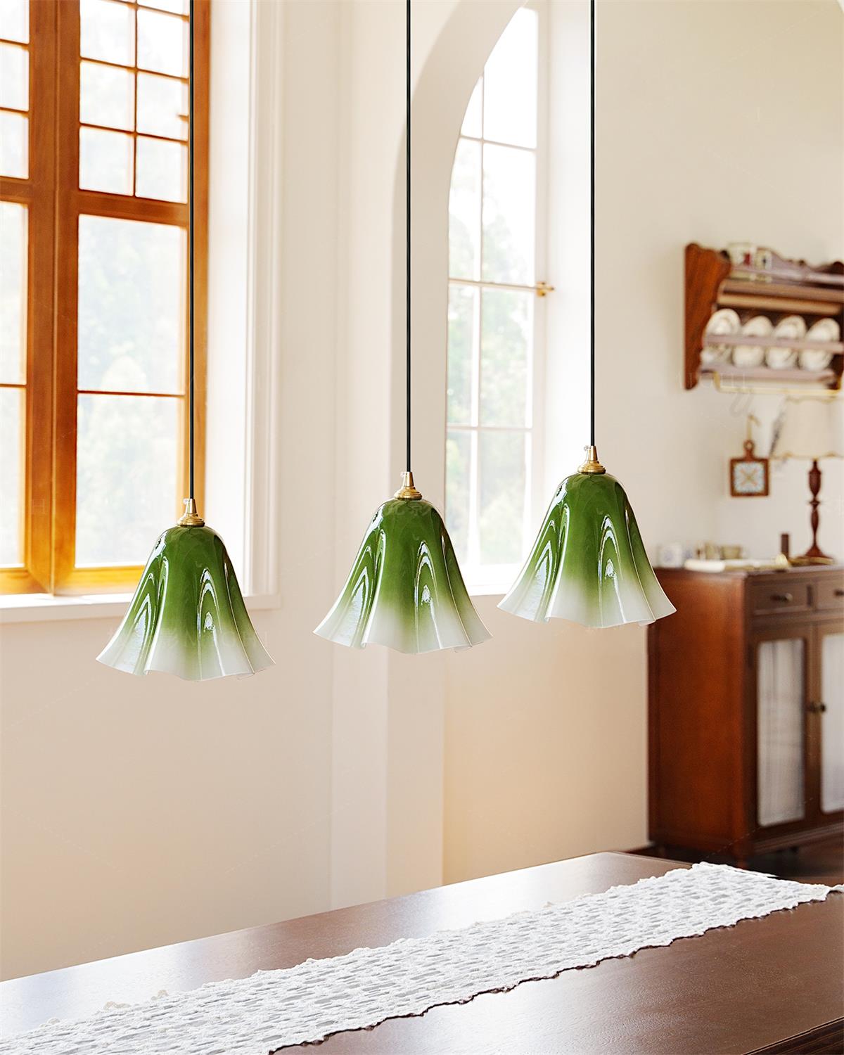 Glacea Suspension Silhouette de Cloche Fleur