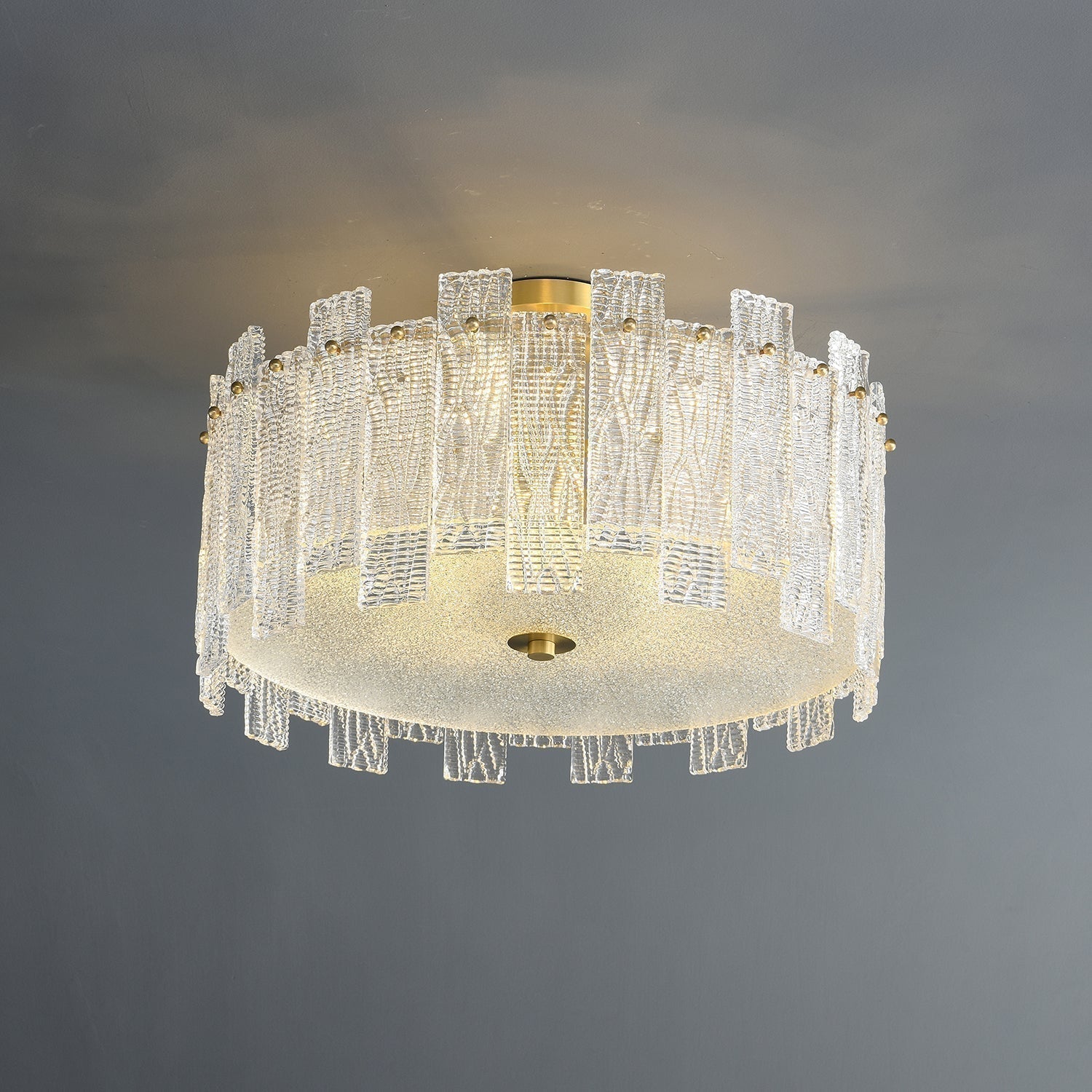 Symiror Plafonnier de Luxe en Laiton