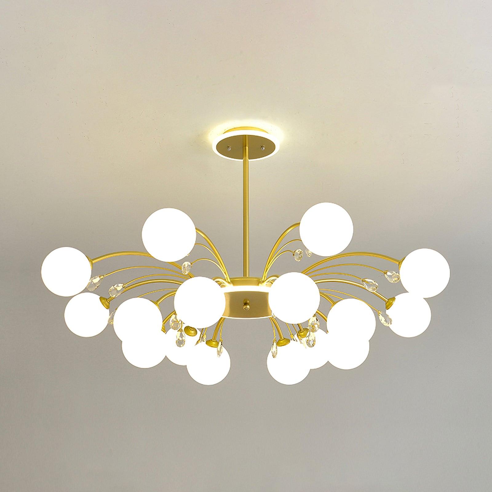 Lustra Suspension en Verre Goutte de Pluie