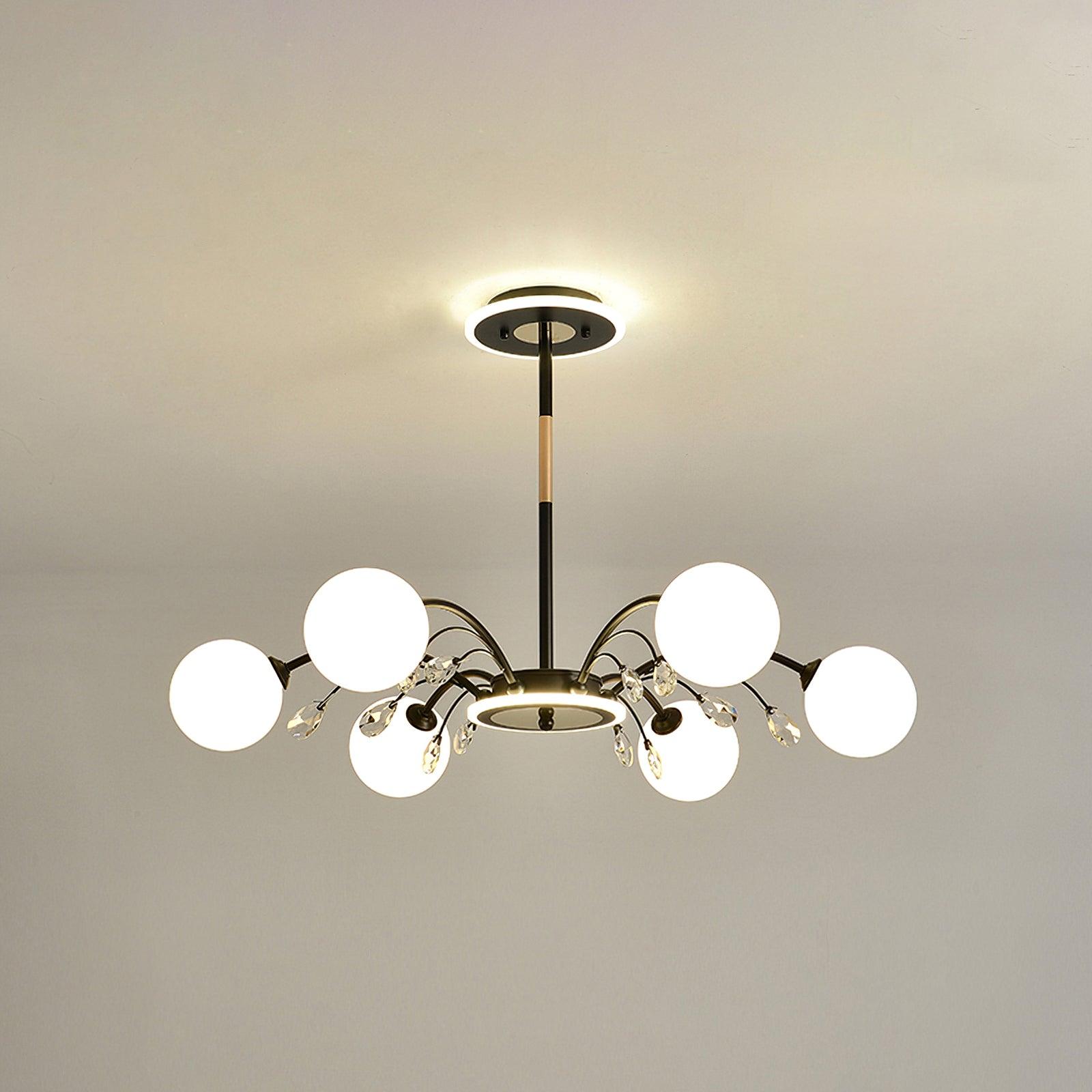 Lustra Suspension en Verre Goutte de Pluie