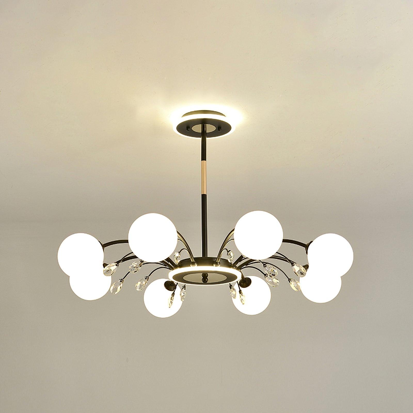 Lustra Suspension en Verre Goutte de Pluie