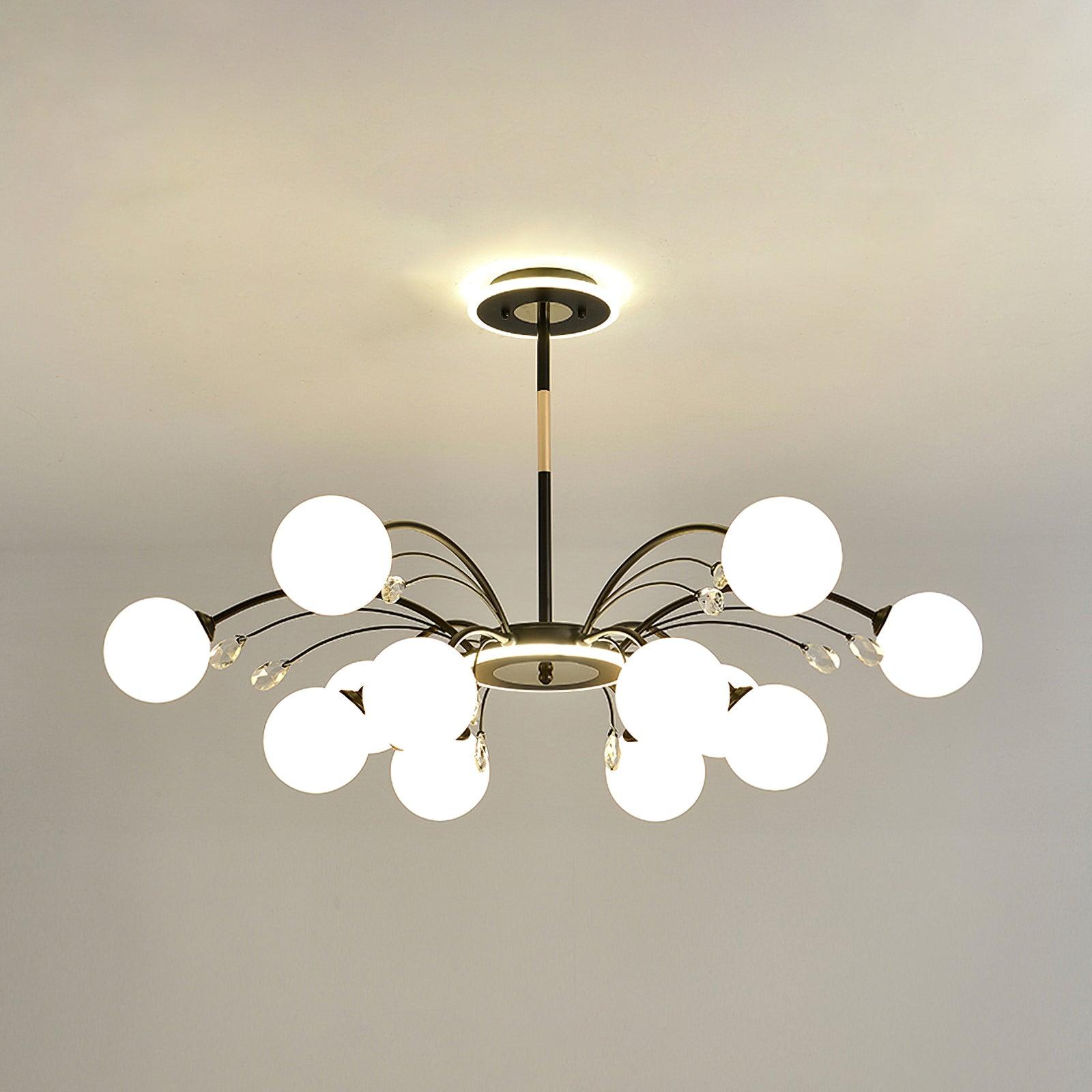 Lustra Suspension en Verre Goutte de Pluie