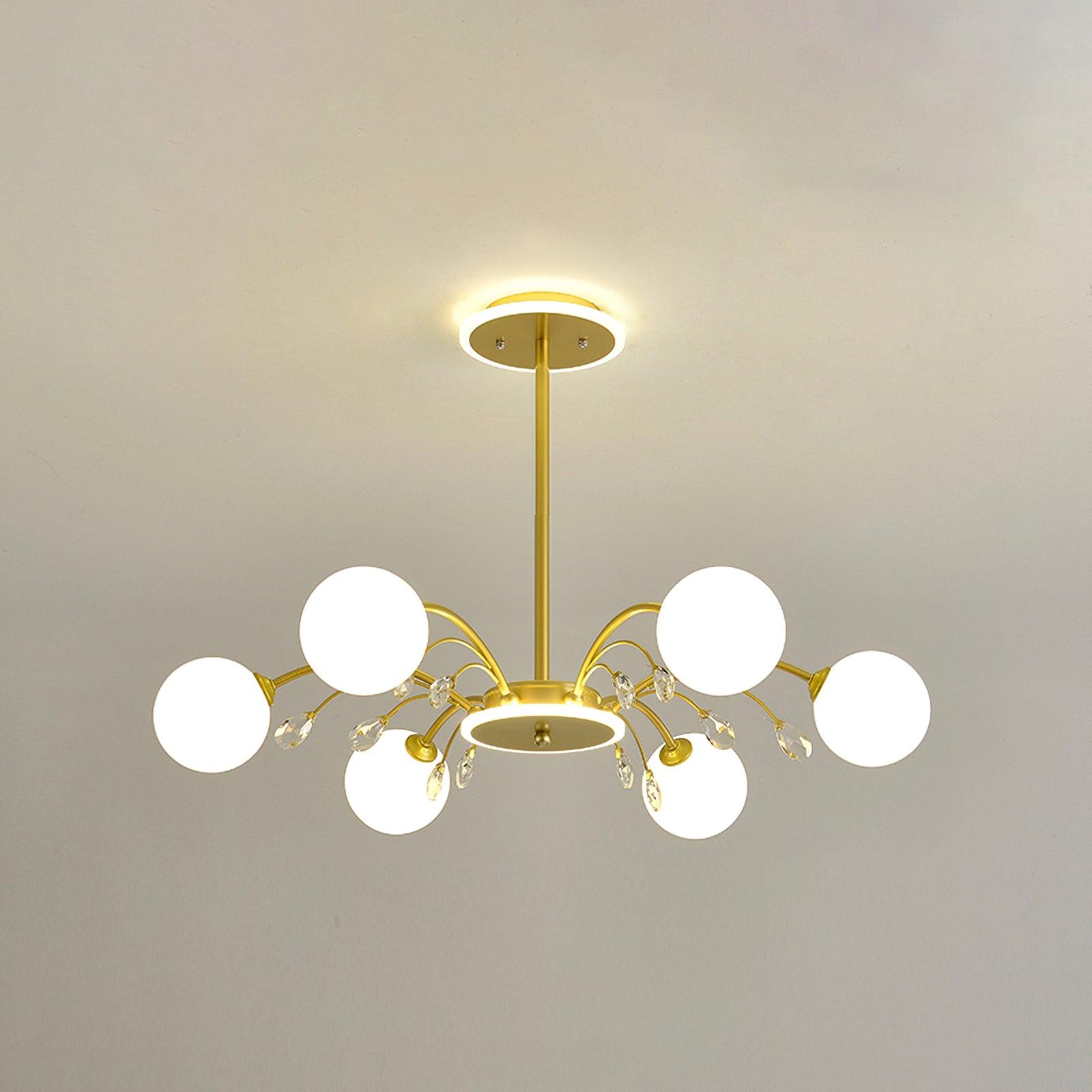 Lustra Suspension en Verre Goutte de Pluie