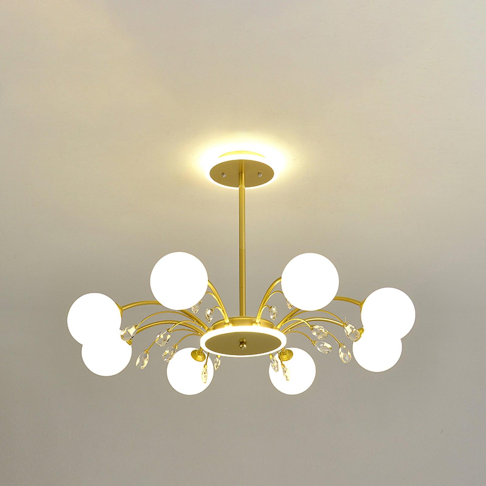 Lustra Suspension en Verre Goutte de Pluie