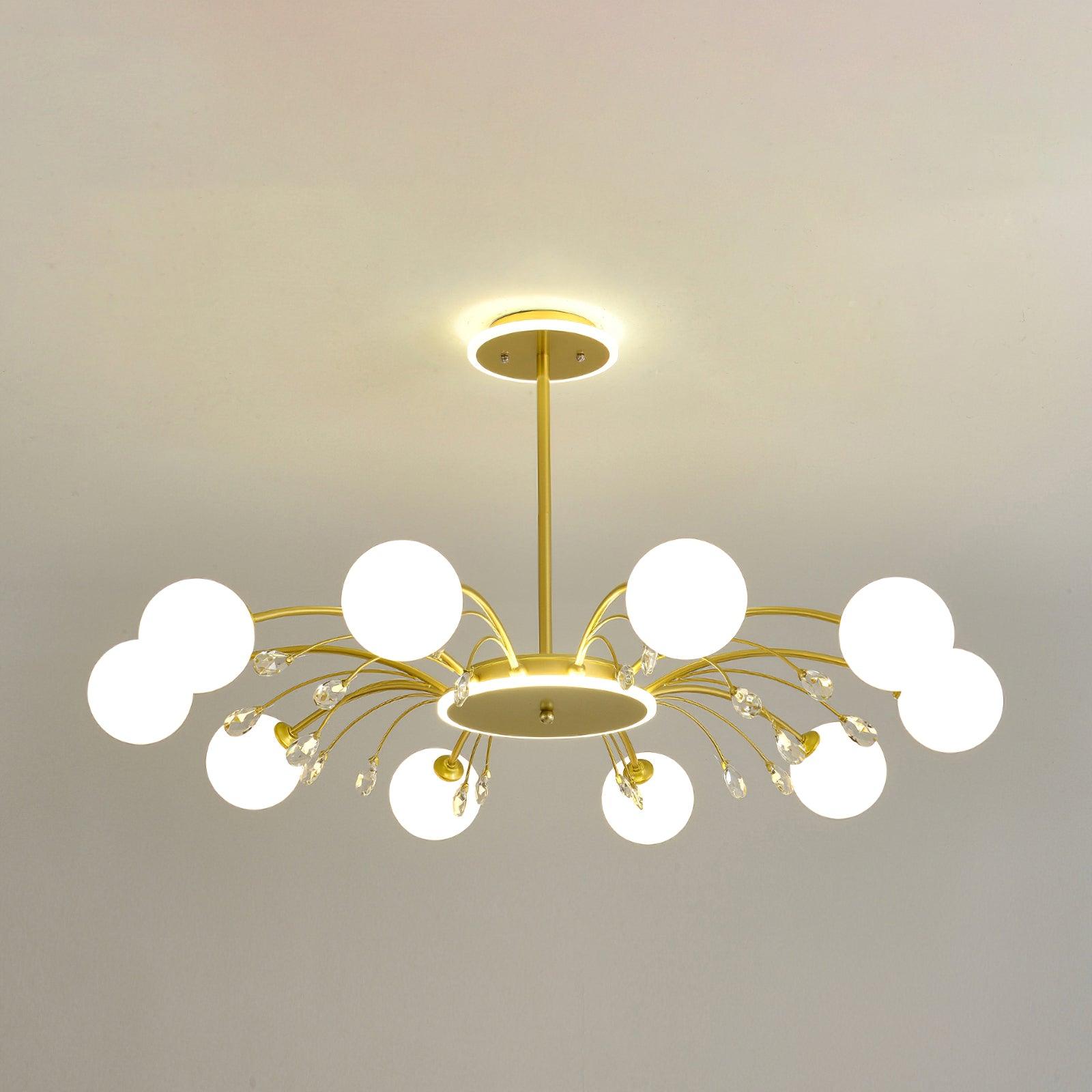Lustra Suspension en Verre Goutte de Pluie