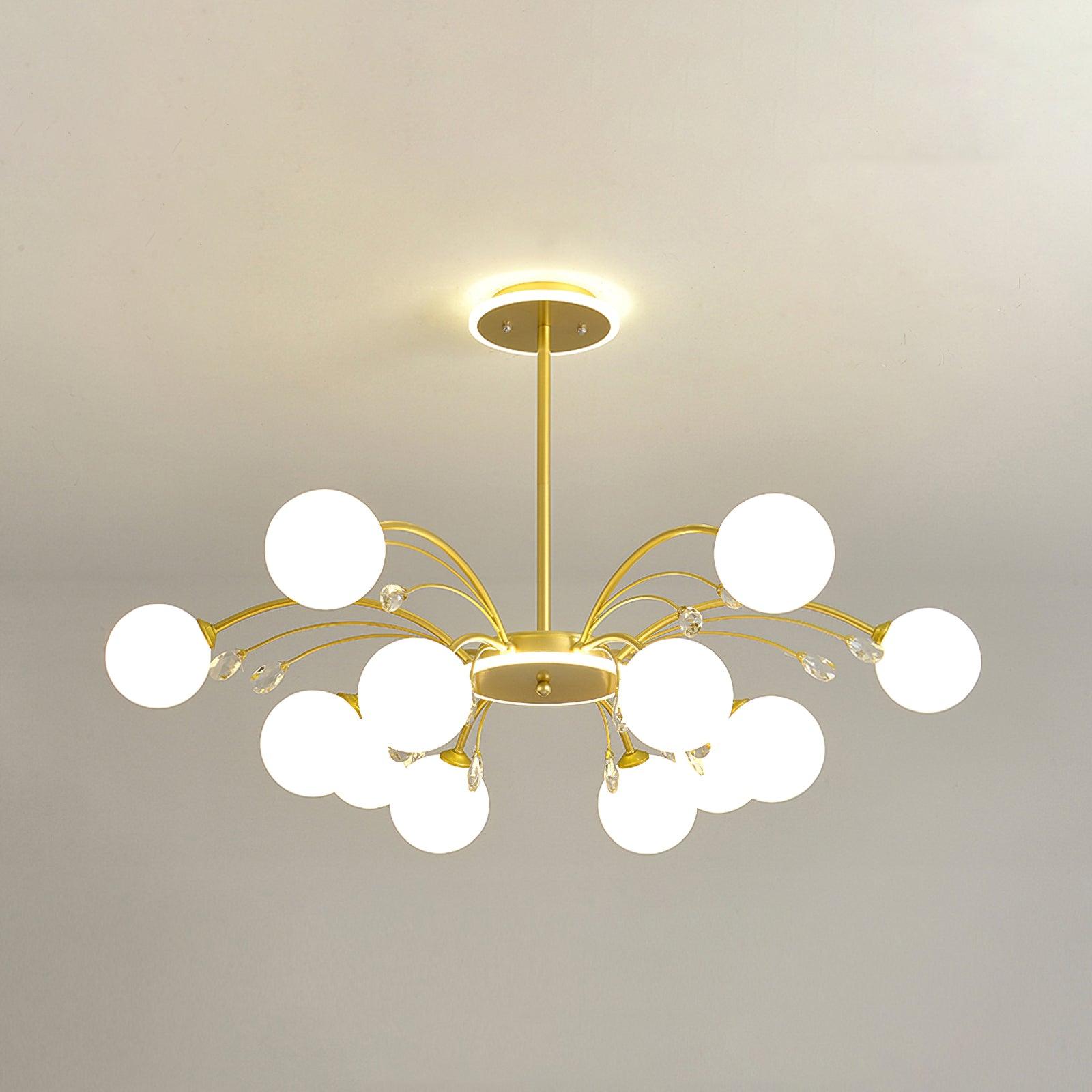 Lustra Suspension en Verre Goutte de Pluie